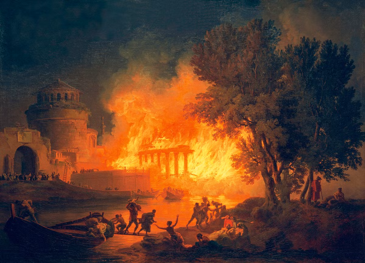 Theo các tài liệu lịch sử, vụ cháy đã bùng phát từ một cửa hàng bán đồ dễ cháy ở Circus Maximus, khu thương mại lớn của kinh thành Roma. Ảnh: Mark Oliver.