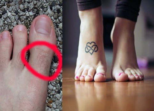 Lông mọc trên ngón chân. Theo nhân tướng học, ngón chân có lông là người có cường khí dương, tinh lực dồi dào, khỏe mạnh, sung mãn. Người này được dự đoán là có ý chí, có tham vọng và mục tiêu rõ ràng trong cuộc sống. Họ muốn điều gì thì sẽ làm cho bằng được.