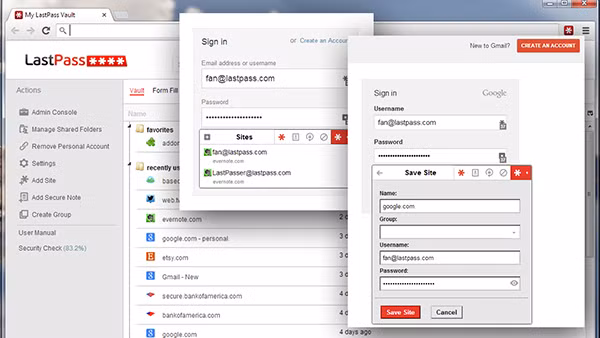 LastPass, một phần mềm quản lý mật khẩu phổ biến