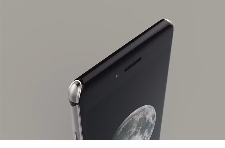 Cạnh trên của mẫu thiết kế ý tưởng iPhone 8...