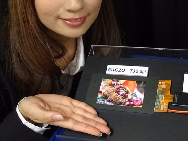 Màn hình mới của Sharp có 763 điểm ảnh trên mỗi inch.