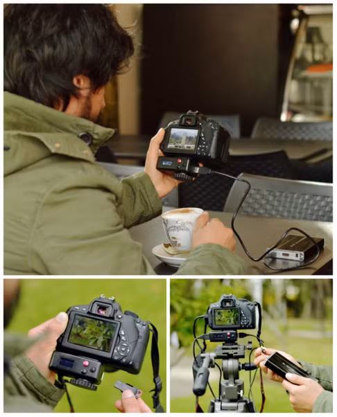 Lumera tích hợp cổng USB thứ hai để lưu hình chụp và video trực tiếp vào ổ cứng