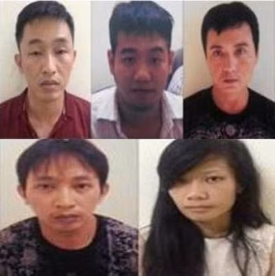 Các đối tượng bị bắt trong vụ án sản xuất, tiêu thụ ma túy giả lớn nhất tại Hải Phòng vừa qua.