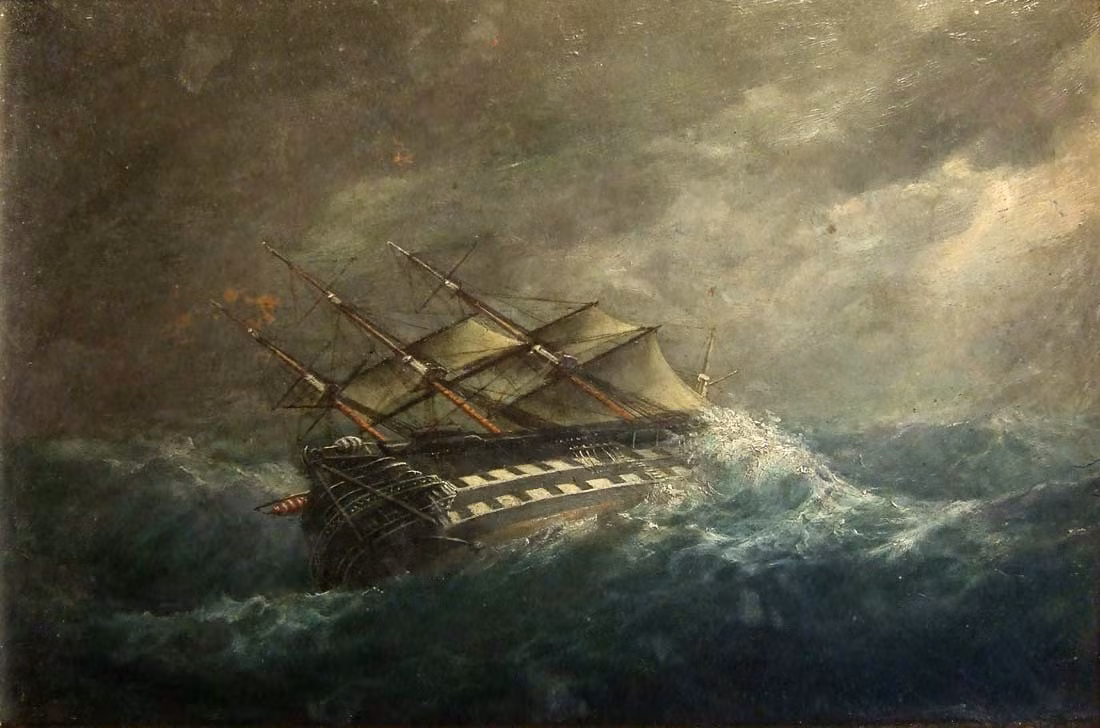 Khi nhận ra cái chết đang đến rất gần, thuyền trưởng Van der Decken đã hét lên điên dại và thề sẽ trở lại mũi đất này dù có sang thế giới bên kia. Sau đó toàn bộ thủy thủ đoàn cùng con thuyền đã bị cơn bão nuốt chửng, không để lại bất cứ một dấu vết gì.