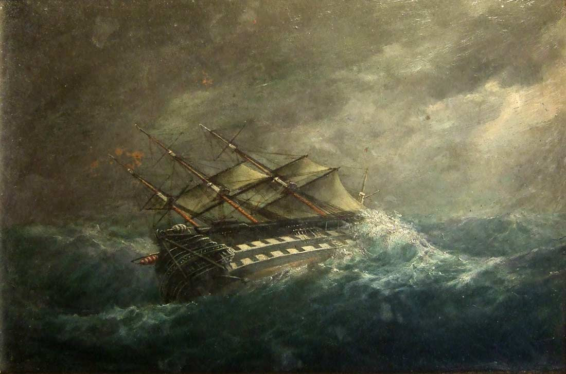 Khi nhận ra cái chết đang đến rất gần, thuyền trưởng Van der Decken đã hét lên điên dại và thề sẽ trở lại mũi đất này dù có sang thế giới bên kia. Sau đó toàn bộ thủy thủ đoàn cùng con thuyền đã bị cơn bão nuốt chửng, không để lại bất cứ một dấu vết gì.