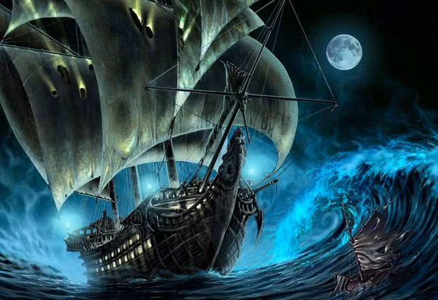 Một nhà văn mô tả El Caleuche thường giương buồm vào ban đêm và di chuyển xuyên qua màn sương mù. Sự xuất hiện đột ngột của nó thường tạo nên luồng ánh sáng rực rỡ.