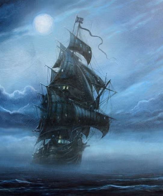 Theo một truyền thuyết, El Caleuche vốn là một con tàu bình thường. Sau một vụ tai nạn vào ban đêm, nó bị chìm cùng tất cả thủy thủ đoàn.