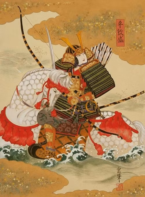 Khi cuộc chiến gần kết thúc, tình nhân của Tomoe, tướng Yoshinaka đã cạnh tranh quyền lực với toàn thể gia tộc Minamoto. Trong trận Awazu năm 1184, Yoshinaka bị đánh bại và chết dưới tay người anh em họ Yorimoto. Từ đây, có nhiều câu chuyện về Tomoe được lưu truyền.