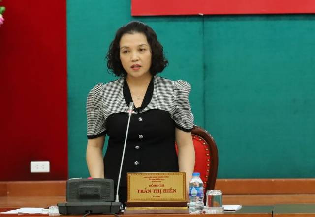 Đồng chí Trần Thị Hiền, Phó Chủ nhiệm Ủy ban Kiểm tra Trung ương khóa XIII. 