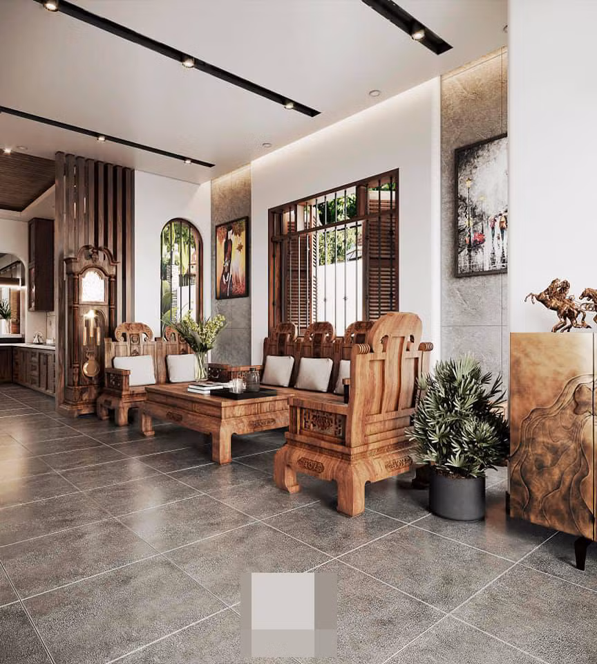 Nhà vườn cấp 4 ở Vĩnh Long đẹp mỹ mãn, không một góc chết ảnh 8