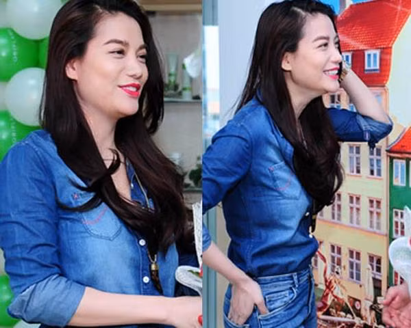 Ở khoảnh khắc này, chiếc cằm của cô còn có cảm giác đưa hẳn ra ngoài lộ rõ miếng độn.