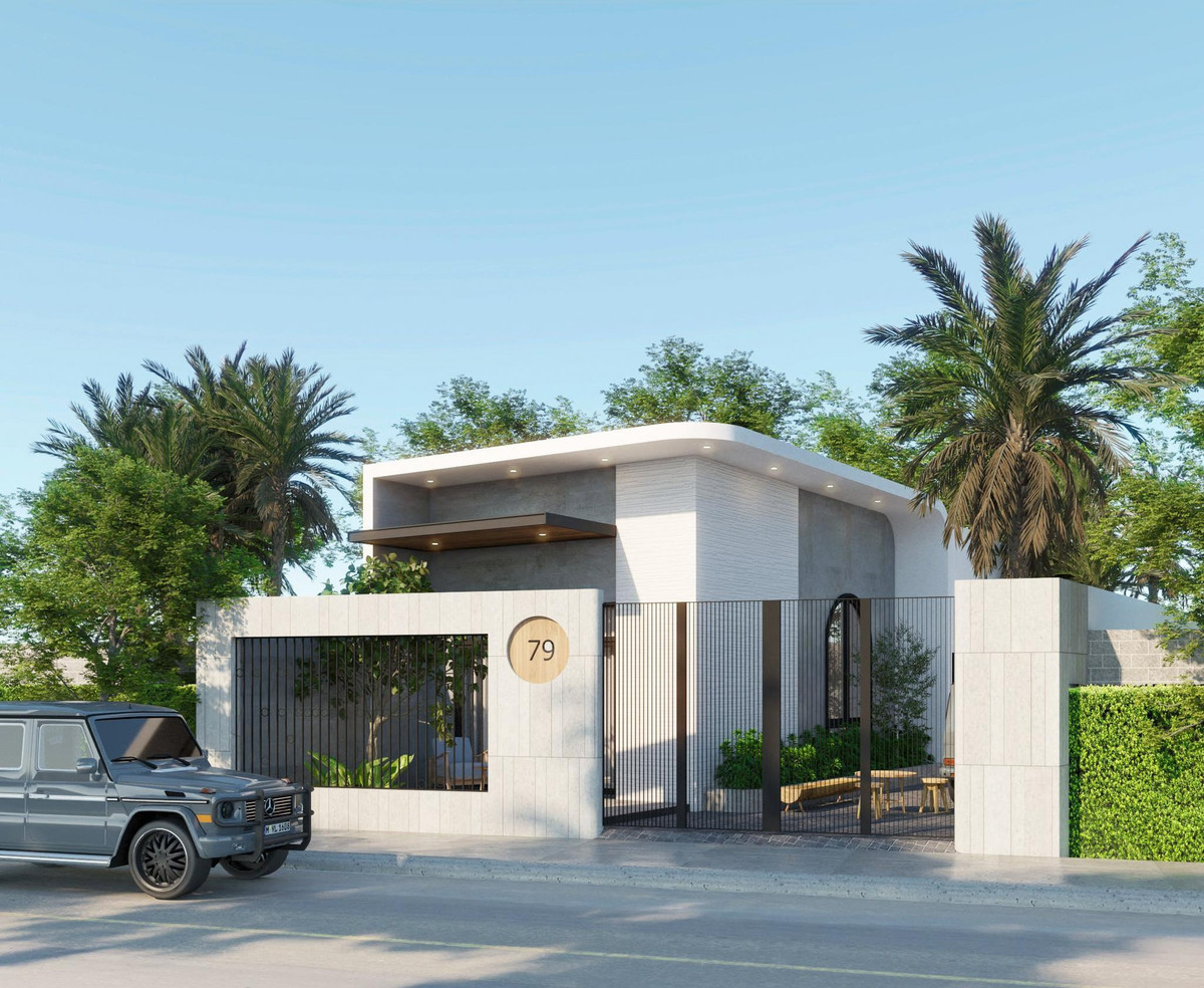 Ngôi nhà cấp 4 mái bằng do kiến trúc sư Lê Quốc thực hiện được ví như một không gian nghỉ dưỡng thu nhỏ.