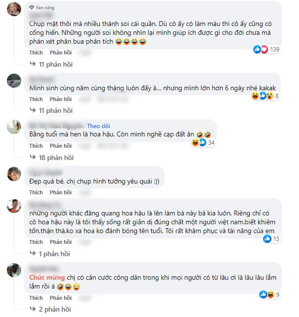 ên dưới phần bình luận, cư dân mạng thi nhau dành lời khen cho dung nhan hoa hậu và cảm thấy việc chỉ trích ăn mặc không quá cần thiết.