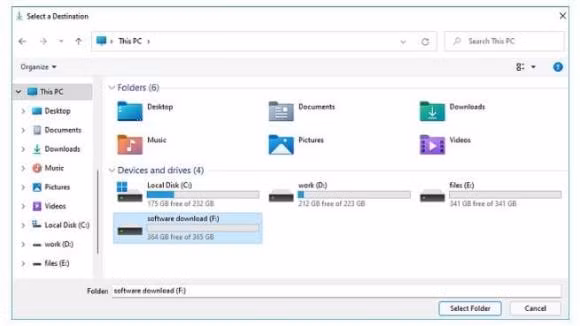 Cach thay doi vi tri cac tep tai xuong trong may tinh-Hinh-3