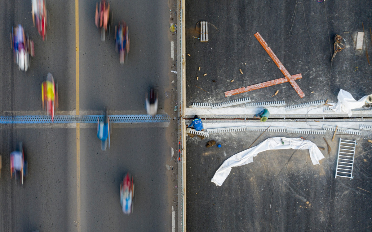 Toàn bộ 4 khe co giãn trên nhánh 2 của công trình dự kiến hoàn thành trong vài ngày sắp tới.