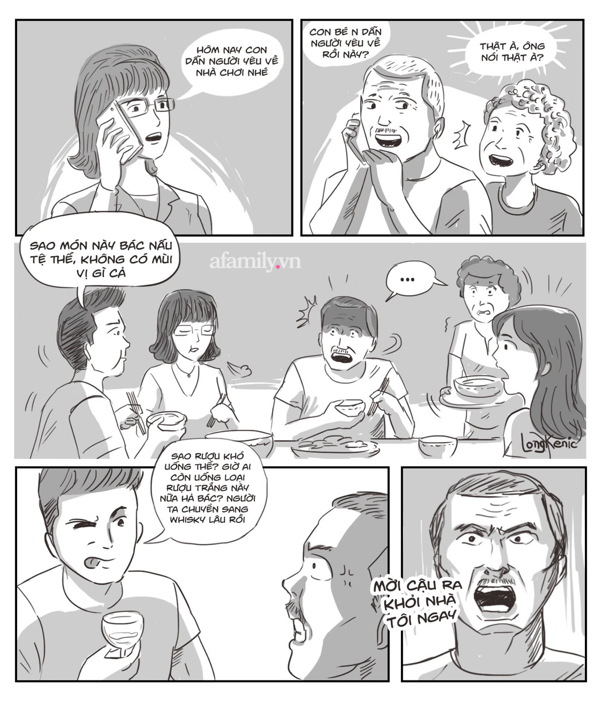 Chị gái dẫn người yêu về nhà, sau bữa cơm, bố mẹ đuổi thẳng Chi gai dan nguoi yeu ve nha, sau bua com, bo me duoi thang