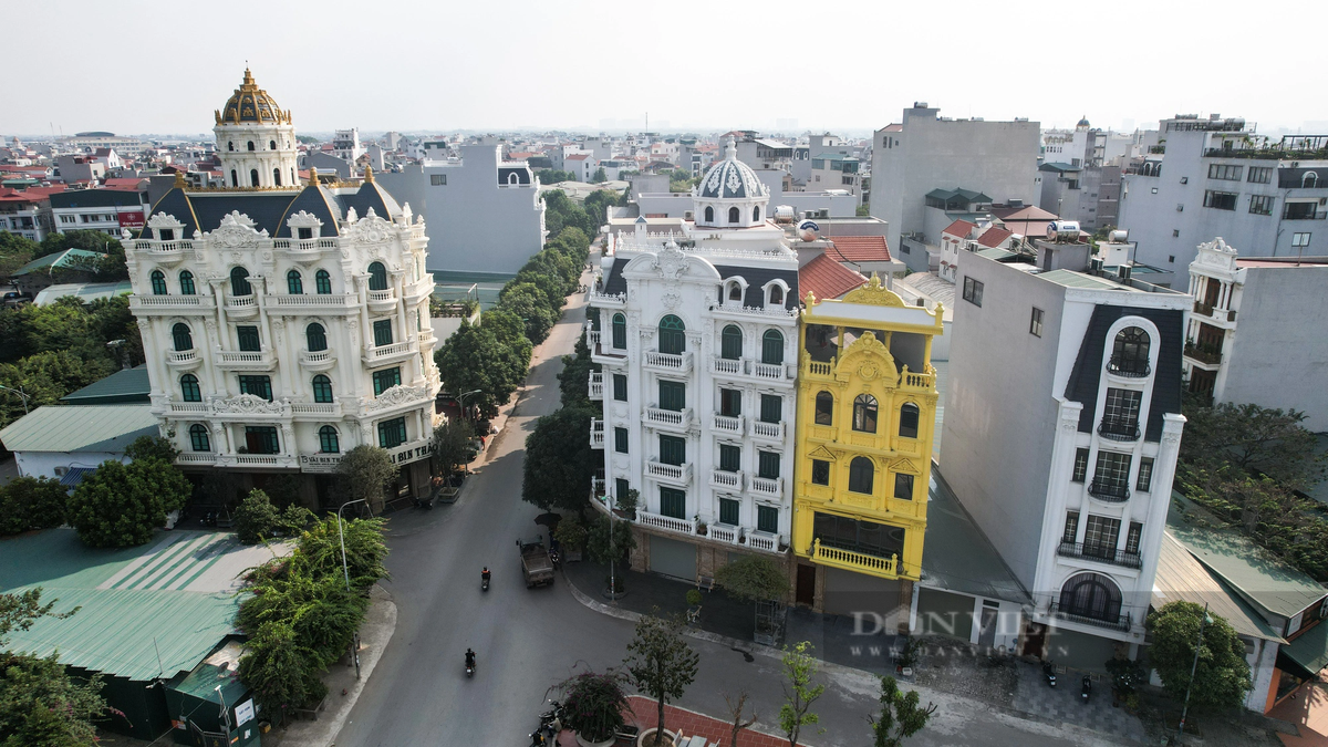 Dạo quanh làng Nành, không khó để bắt gặp các tòa lâu đài nguy nga lộng lẫy.