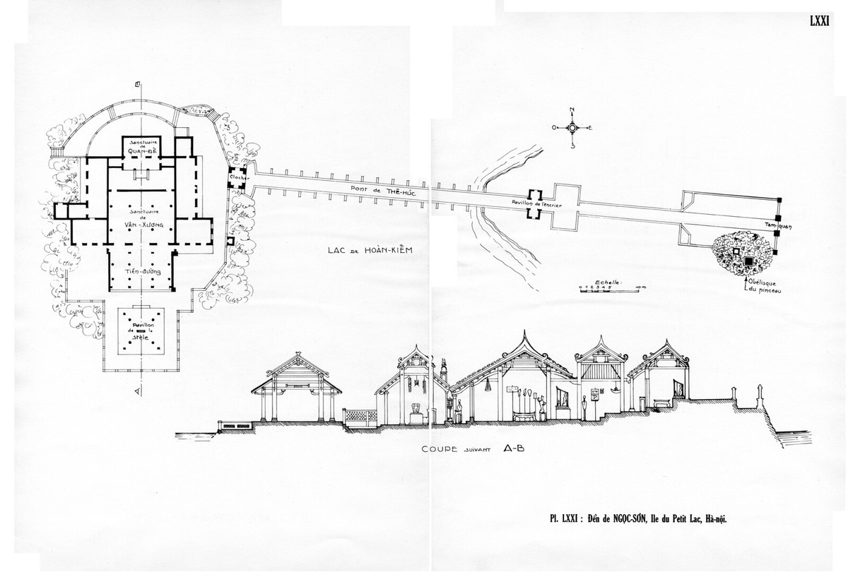 Đền Ngọc Sơn ở hồ Gươm, Hà Nội.
