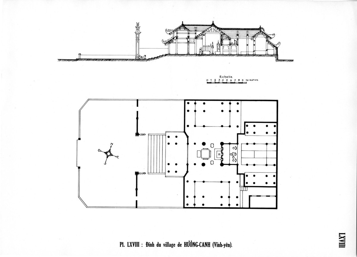 Đình làng Hương Canh ở tỉnh Vĩnh Yên, nay thuộc địa phận thị trấn Hương Canh, huyện Bình Xuyên, tỉnh Vĩnh Phúc.