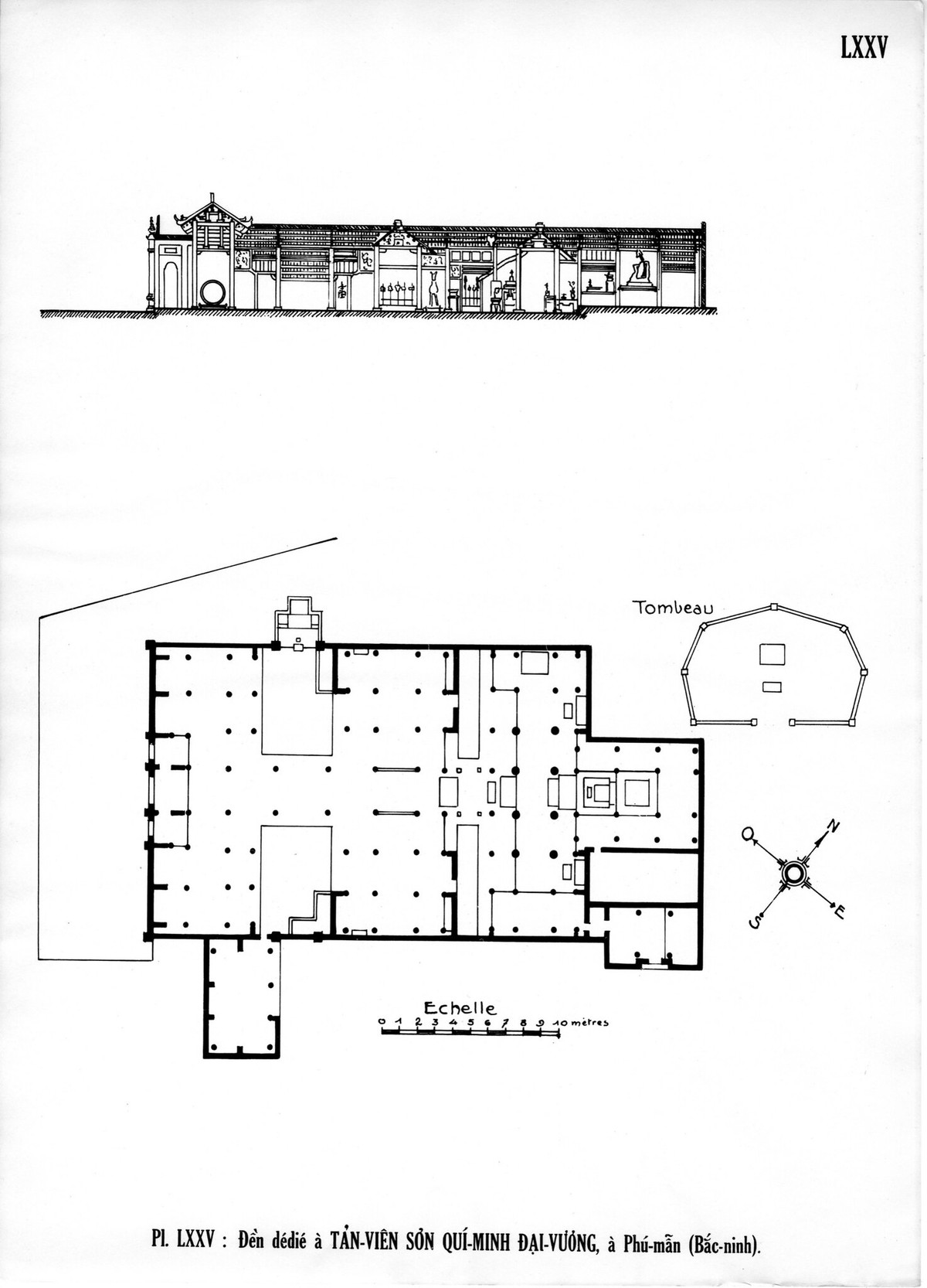 Đền Tản Viên Sơn Quý Minh Đại Vương ở Phú Mẫn, tức đền Phú Mẫn ở thôn Phú Mẫn, thị trấn Chờ, huyện Yên Phong, tỉnh Bắc Ninh.
