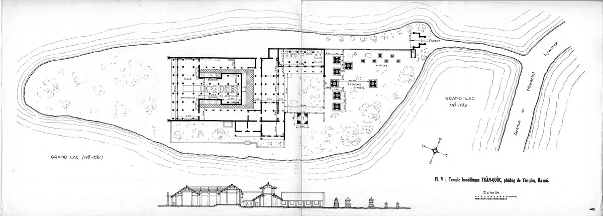 Chùa Trấn Quốc ở hồ Tây, Hà Nội.