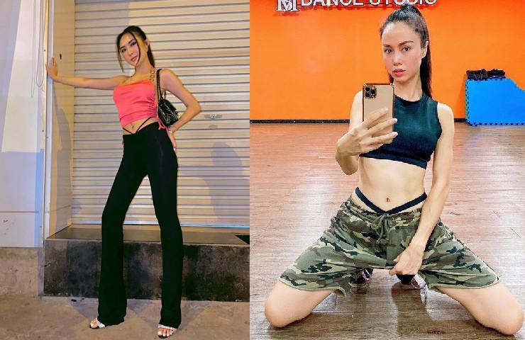 Vũ Ngọc Anh cùng Tường Linh cũng lăng-xê xu hướng để lộ cạp nội y.