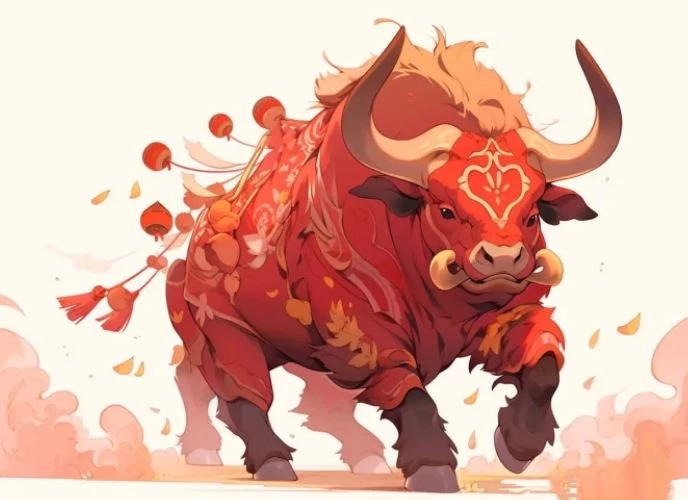 2. Tuổi Sửu: Chăm chỉ và kiên trì: Tuổi Sửu được biết đến với tính cách kiên cường và không ngừng nỗ lực, một hình tượng mạnh mẽ trong văn hóa truyền thống.