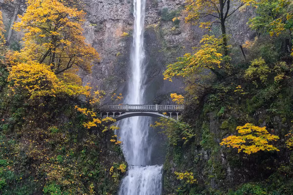 Thác Multnomah, Oregon, Mỹ. Ảnh: FRANCESCO VANINETTI/GETTY