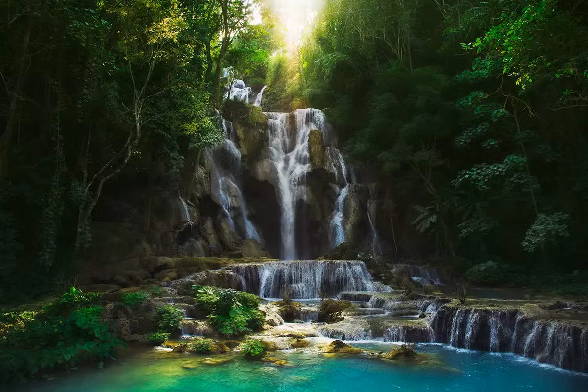 Thác Kuang Si, Lào. Ảnh: GETTY IMAGES