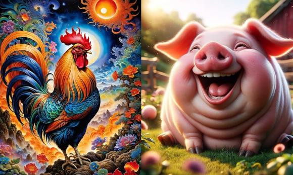 br/> Con giáp Hợi và Dậu: Người tuổi Hợi và tuổi Dậu là cặp đôi điển hình về sự giàu sang phú quý. Người tuổi Hợi luôn trung thực và lương thiện trong suốt cuộc đời. 