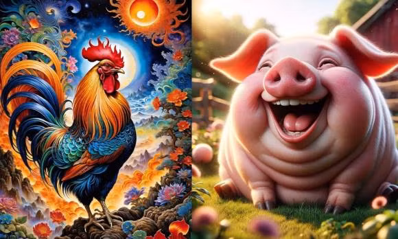 br/> Con giáp Hợi và Dậu: Người tuổi Hợi và tuổi Dậu là cặp đôi điển hình về sự giàu sang phú quý. Người tuổi Hợi luôn trung thực và lương thiện trong suốt cuộc đời. 