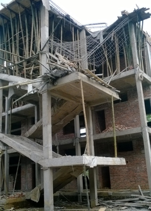 Hiện trường xảy ra vụ việc.