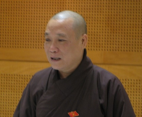 Thượng tọa Thích Bảo Nghiêm, Đại biểu Quốc hội đoàn Hà Nội.