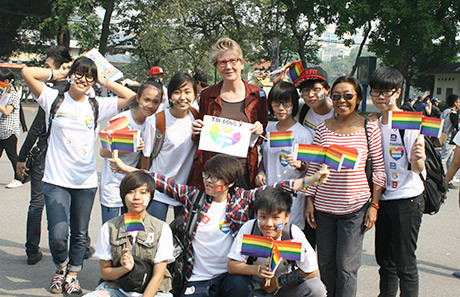 Sự kiện thu hút sự ủng hộ của người nước ngoài.