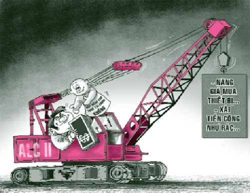 Vũ Quốc Hảo đã mua lại thiết bị lặn với giá 100 triệu đồng, sau đó cùng các tòng phạm “thổi” giá lên thành 130 tỷ đồng, gấp 1.300 lần, để chia chác. Đồng thời, Vũ Quang Hảo đưa ra chủ trương, chỉ đạo các bộ phận nghiệp vụ, cán bộ dưới quyền bỏ qua việc thực hiện các quy định của ngành ngân hàng trong hoạt động cho thuê tài chính để lập thủ tục và trực tiếp kỹ, thực hiện hợp đồng cho thuê tài chính nhằm giải ngân 130 tỷ đồng đảo nợ.