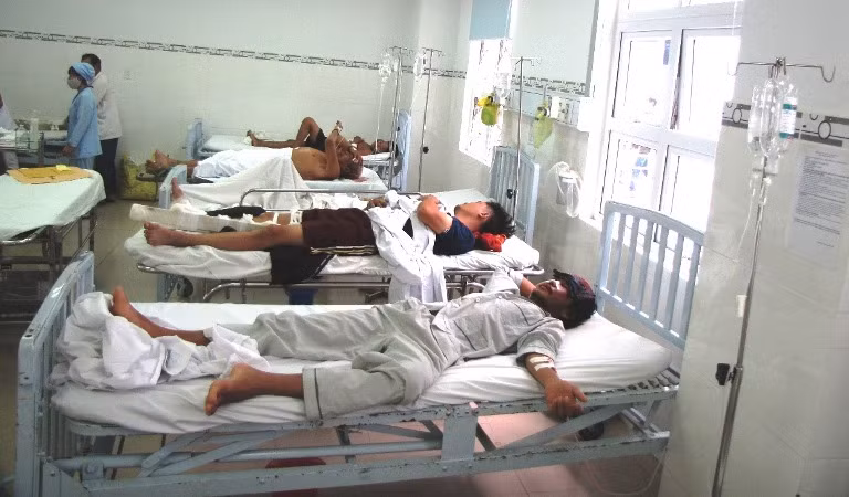 Nạn nhân đang được điều trị tại BV Đa khoa tỉnh Ninh Thuận.