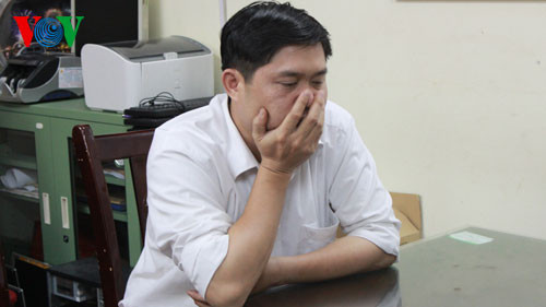 Nguyễn Mạnh Tường tại cơ quan điều tra.