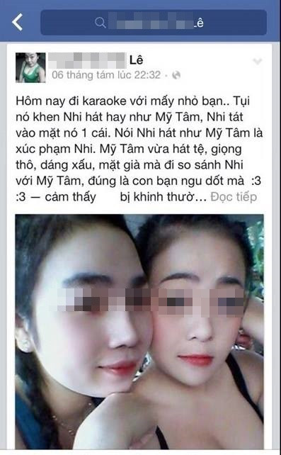 Một nhân vật khác cũng phải hứng chịu nhiều "gạch đá" trong tuần qua là T.N, một cô gái trẻ bị cho là "ảo tưởng sức mạnh" khi lên mạng "tự sướng" rằng mình hát hay hơn cả Mỹ Tâm, kèm theo đó là một số bức ảnh lộ rõ ý đồ khoe hàng, thu hút sự chú ý của mọi người.