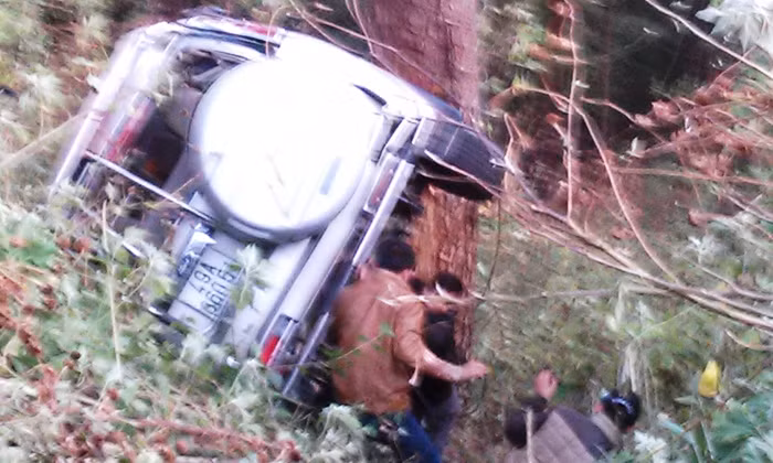 Hiện trường vụ tai nạn.