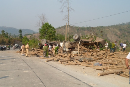 Hiện trường vụ tai nạn. Ảnh: VKSND Đắk Lắk