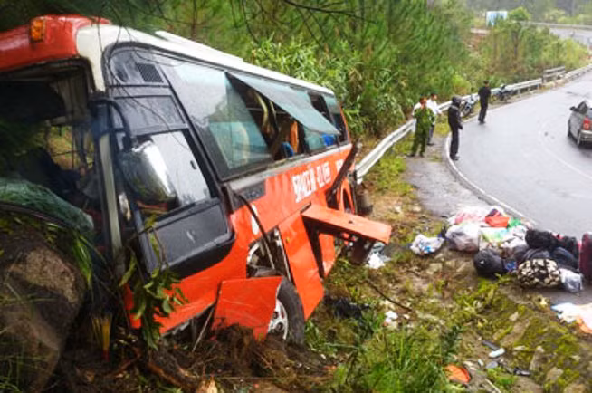 Hiện trường vụ tai nạn.