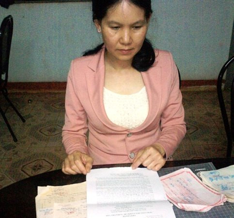 Bị đơn Mã Thị Hiền trong vụ án.