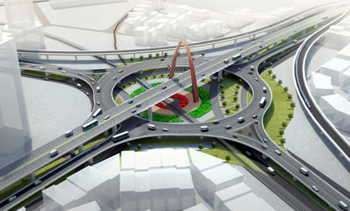 Mô hình cầu vượt Ngã Ba Huế