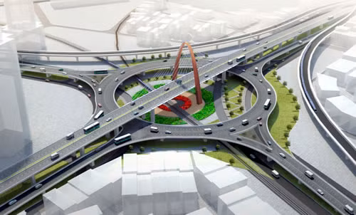 Mô hình cầu vượt Ngã Ba Huế