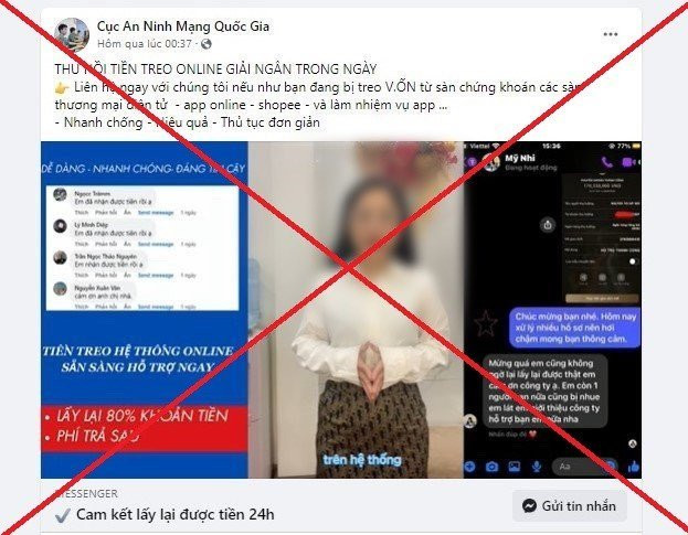 Canh bao gia danh can bo an ninh mang ho tro lay lai tien lua dao