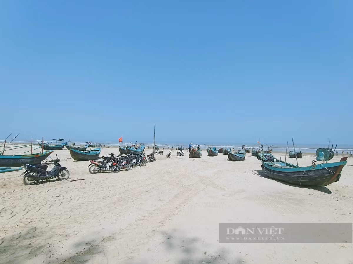 Xã Thạch Trị, huyện Thạch Hà (tỉnh Hà Tĩnh) là địa phương có đường bờ biển dài, nhiều bà con hành nghề đánh bắt hải sản để phát triển kinh tế. Hiện nay, toàn xã có khoảng 300 chiếc thuyền công suất nhỏ, tập trung ở thôn Toàn Thắng, Đại Tiến, chủ yếu tham gia đánh bắt hải sản gần bờ. Ảnh: PV