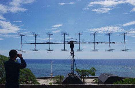 Hệ thống radar cảnh giới P-18 của Việt Nam canh trời quần đảo Trường Sa.