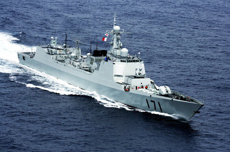 Tàu khu trục phòng không Type 052C.