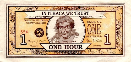 Một số ông chủ còn phát hành loại tiền này để tính lương cho nhân viên. Mỗi “giờ” bằng 10 USD, dựa trên cơ sở tiền lương trung bình lúc bấy giờ là 10 USD/h.