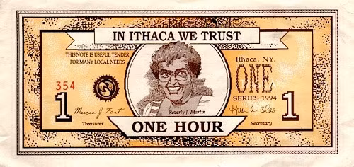 Một số ông chủ còn phát hành loại tiền này để tính lương cho nhân viên. Mỗi “giờ” bằng 10 USD, dựa trên cơ sở tiền lương trung bình lúc bấy giờ là 10 USD/h.